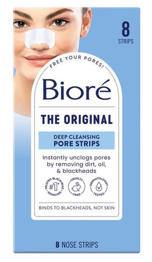 Biore Deep Cleansing Pore Strips 8 Count Nose