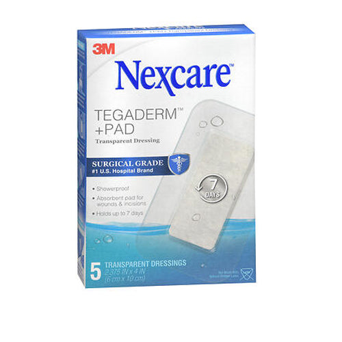NEXCARE TEGADERM +PAD 2-3/8"X4" 5CT