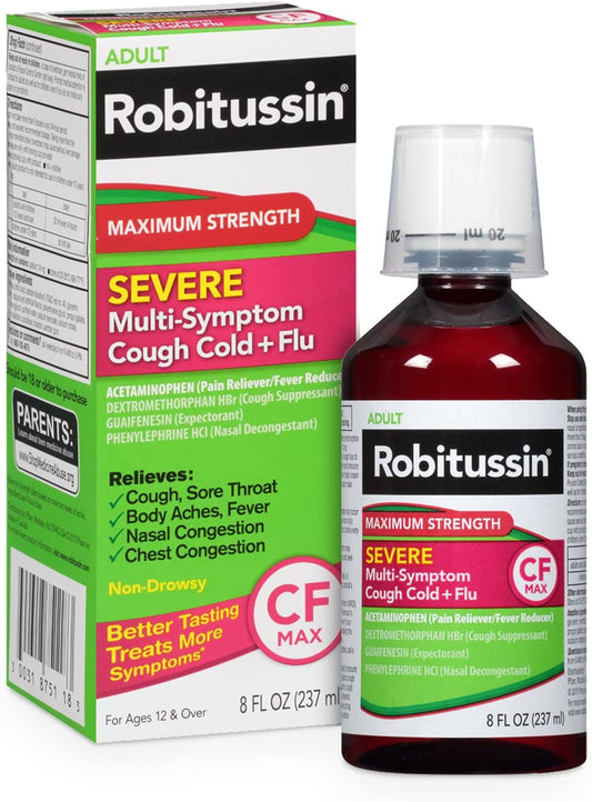 ROBITUSSIN SEVERE MS LIQ C/C/F NITE 4OZ
