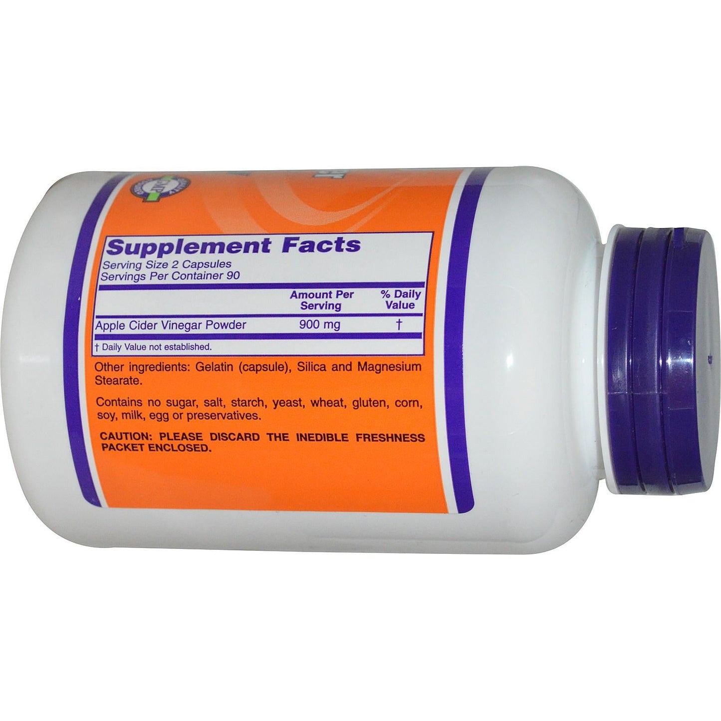 SDNE APPLE CIDER VNGR CP 450MG 60
