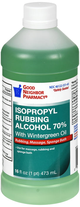 GNP ALCOHOL 70% ISOP WNTRGRN LIQ 12X16OZ