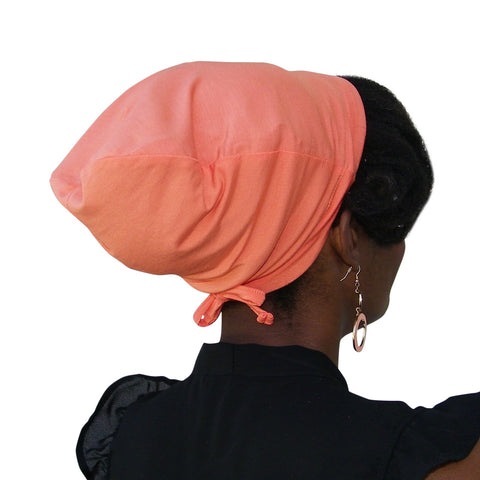 DONNA DRAWSTRING SATIN CAP BLCK