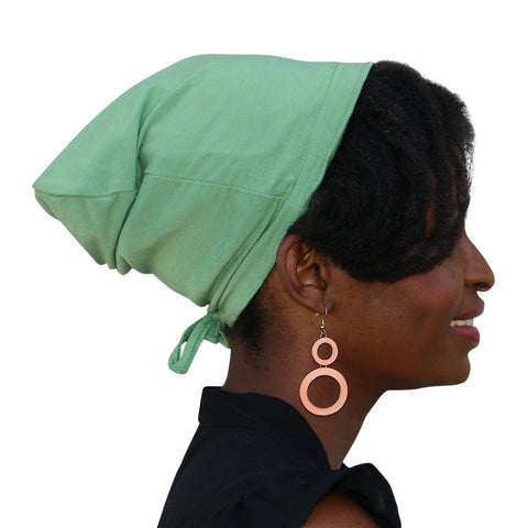 DONNA DRAWSTRING SATIN CAP BLCK