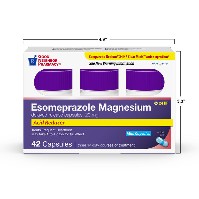 GNP ESOMEPRAZOLE MINI CLEAR CAPSULE 42CT