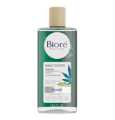 Biore Clean Detox Toner 8oz .