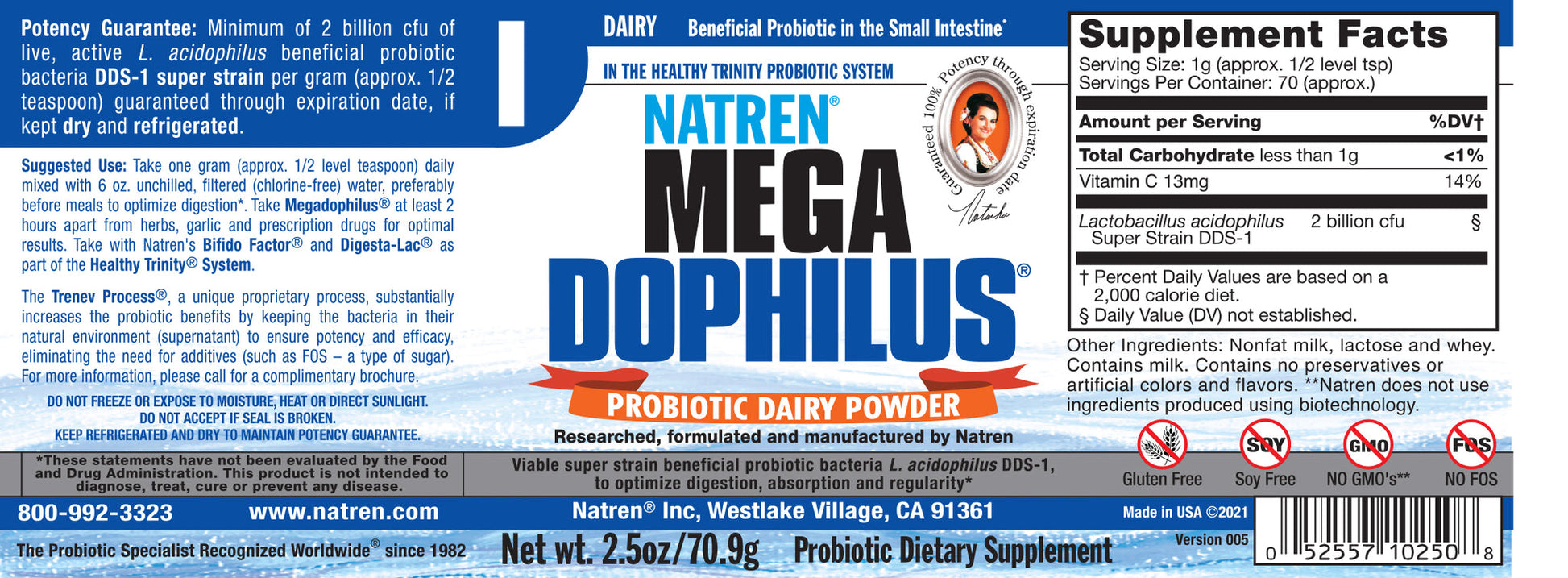 NATREN MEGADOPHILUS-DAIRY FREE