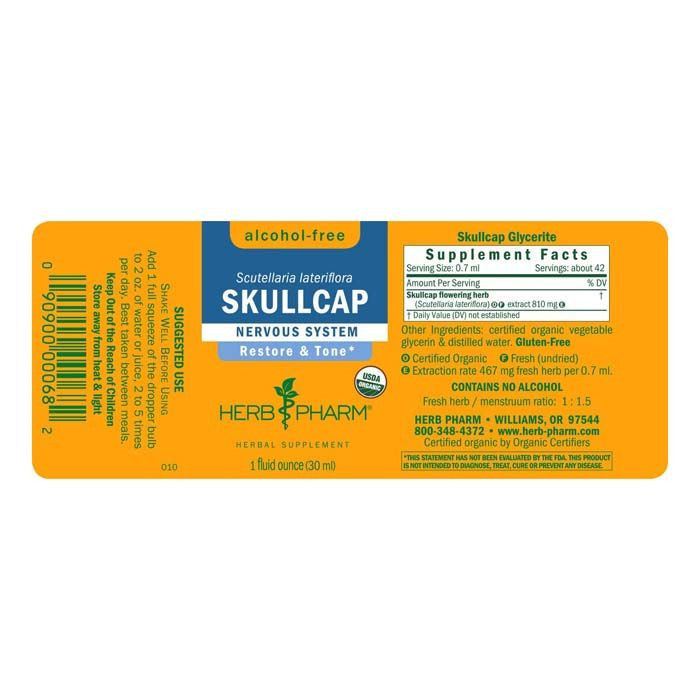 HERB PHARM SKULLCAP GLYCERITE