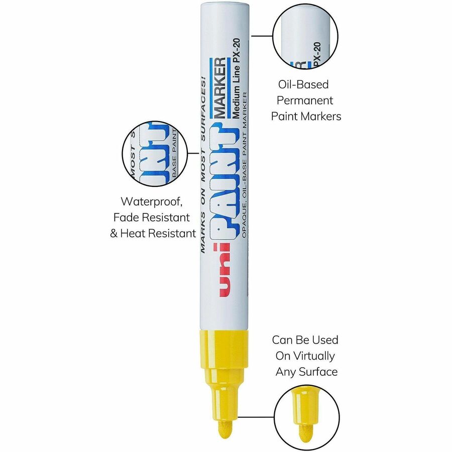 Uni-Ball Uni-Paint PX-20 Oil-Based Medium Point Marker, Pink