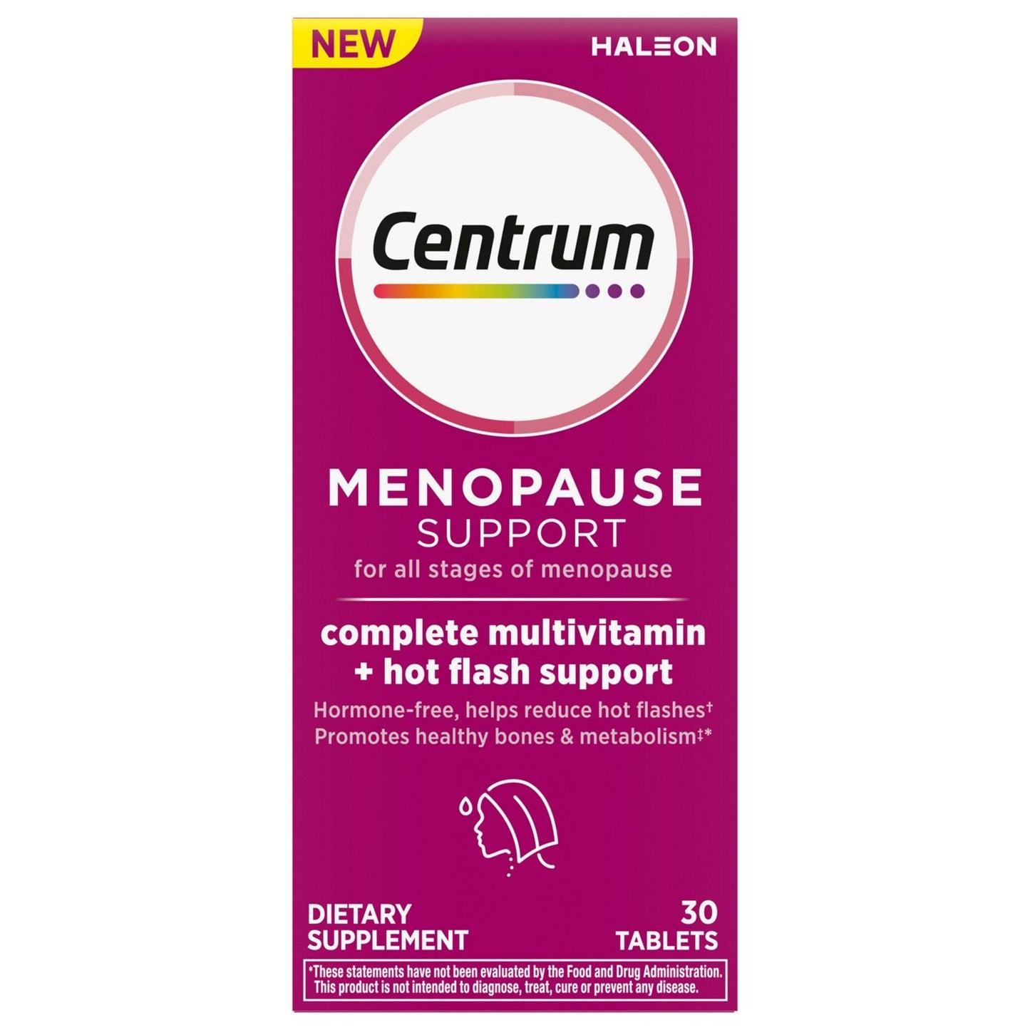 CENTRUM MENOPAUSE SPPT+MULT VIT TAB 30CT