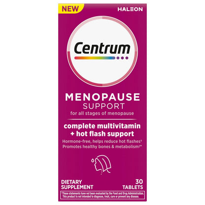 CENTRUM MENOPAUSE SPPT+MULT VIT TAB 30CT
