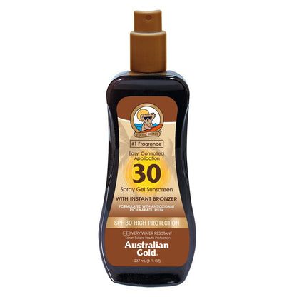Australian Gold Spf#30 Spray Gel With Bronzer 8oz
