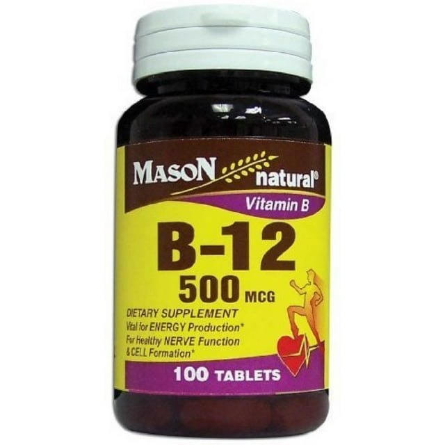 VIT B12 500MCG TABLETS 100CT MASON