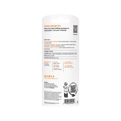 Real Techniques Ultimate Makeup Sponge Trio, 3 count