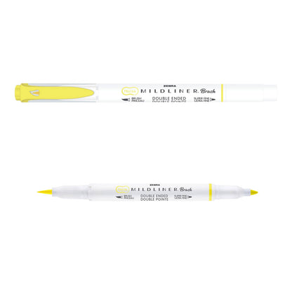 Zebra Mildliner Refresh Ink Double Ended Brush Pen and Marker, 5 pack