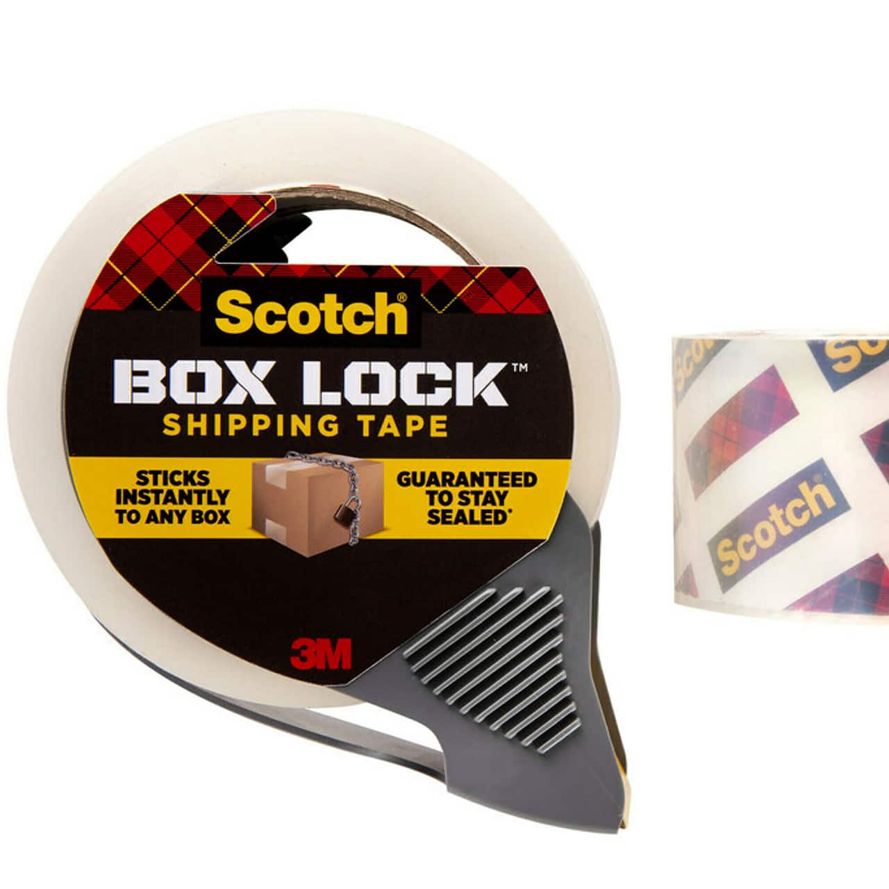 3M Scotch Box Lock Shipping Packaging Tape 1.88 Inch x 54.6 Yards