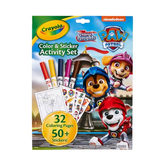 Crayola PAW Patrol Color & Sticker Activity Set, 32 pages