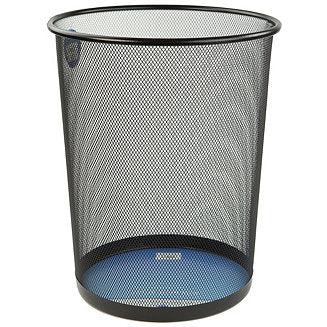 Home Basics Mesh Steel Waste Basket