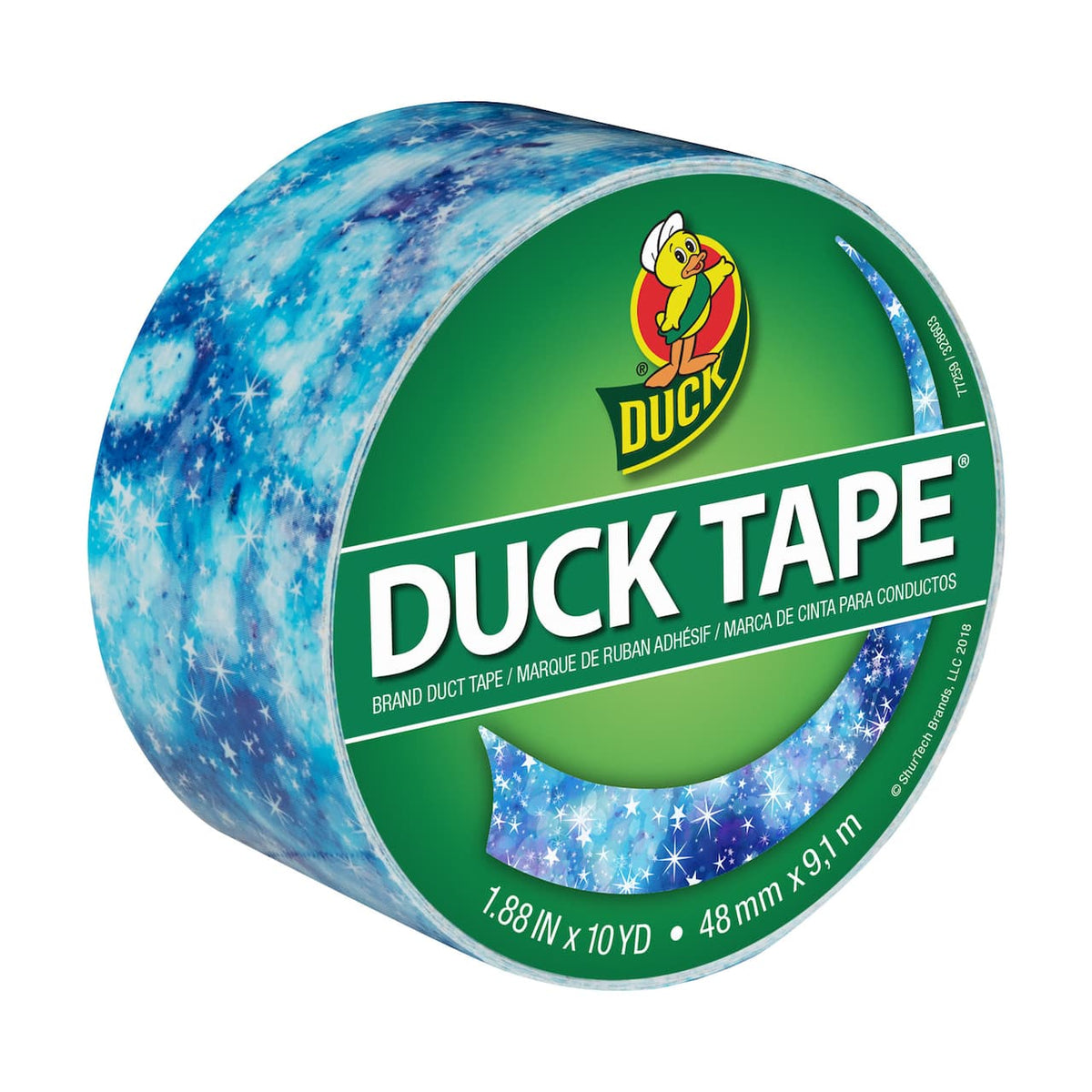 DUCK Printed Duct Tape - Starry Galaxy, 1.88" x 10 yds