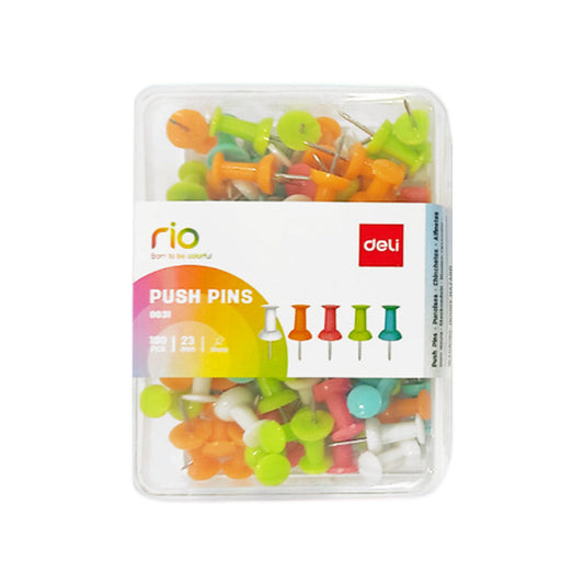 CLi Push Pins - Assorted, 100 count