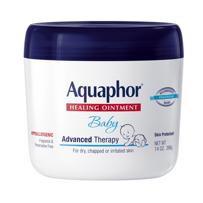 Aquaphor Baby Healing Ointment Advanced Therapy Skin Protectant for Dry Skin and Diaper Rash Ointment, 7 oz