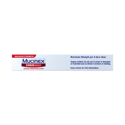 MUCINEX SINUS-MAX SEVERE CONGEST CPL 20C