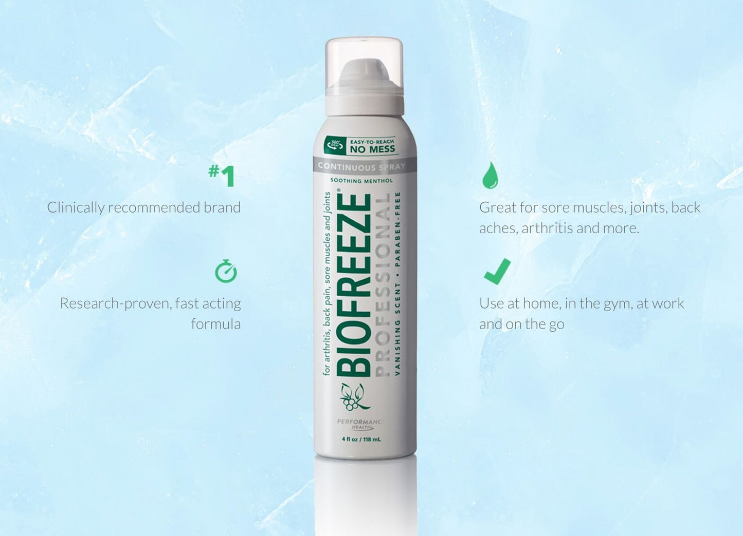 BIOFREEZE PAIN RELIEVING 360 SPRAY 3OZ