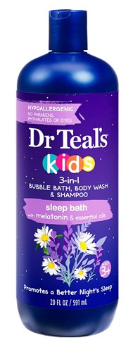 Dr Teals Kids 3-In-1 Shampoo/ Bath/Body Wash Sleep Bath 20oz
