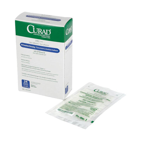 CURAD OIL EMULSION PA 3X8N 24 STR