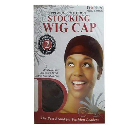 DONNA 5PC STOCK WIG CAP BLK/MUL