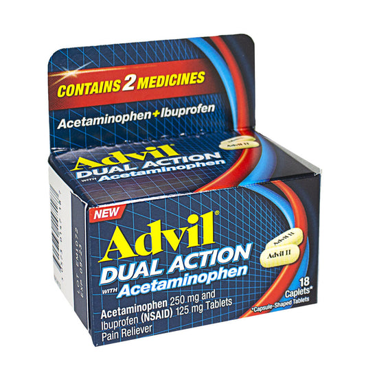 ADVIL DUAL ACTION W/ACETAMIN CPL 18CT