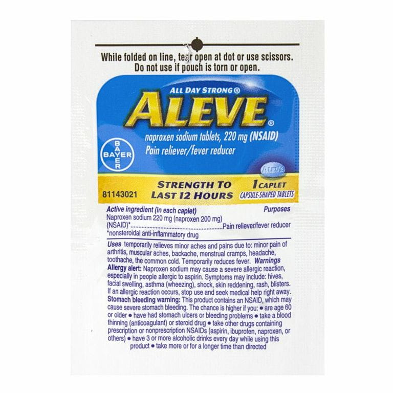 ALEVE 220MG 18PC FLOOR STAND DL