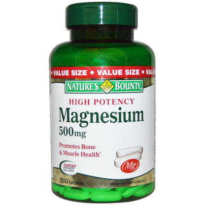 MAGNESIUM 500MG TAB 200CT NAT BOUNTY