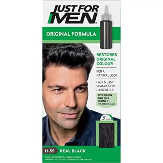 Just For Men Shampoo In #H-55 Haircolor Real Black