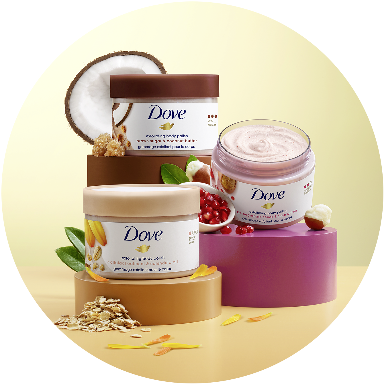 Dove Body Scrub 3.5oz Frosted Cranberry