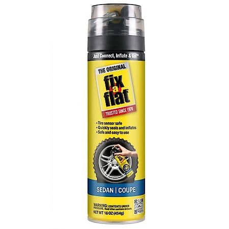 Fix-A-Flat Tire Sealant and Car Tire Inflator for Sedan and Coupe