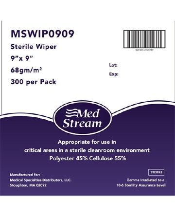 PHARMA WIPE PLUS LINT FREE 9X9 NS 300/PK