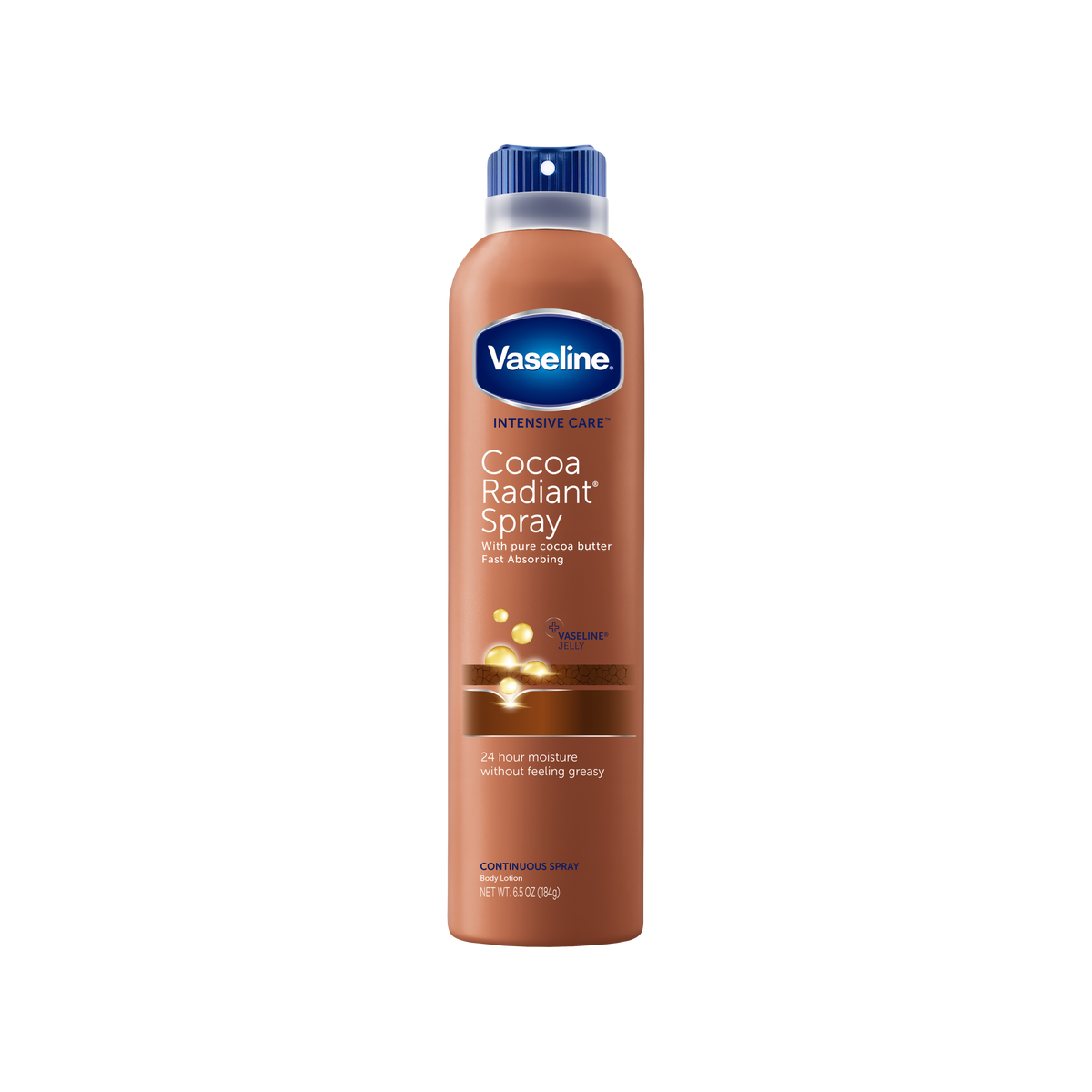 Vaseline Intensive Care Spray Moisturize Cocoa Radiant 6.5oz