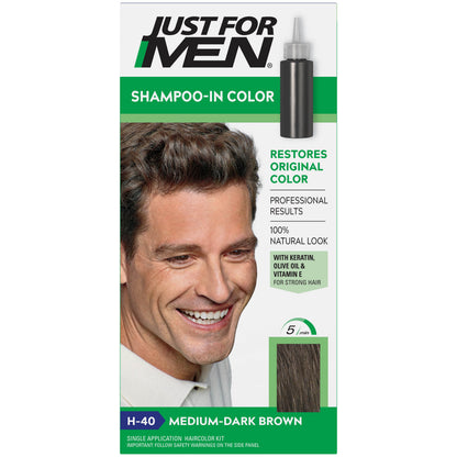 Just For Men Shampoo-In Hair Color For Men - Dark Brown H-45
