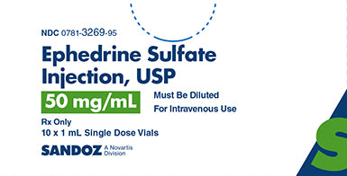 EPHEDRINE SULF SD 50MG/ML 10X1ML