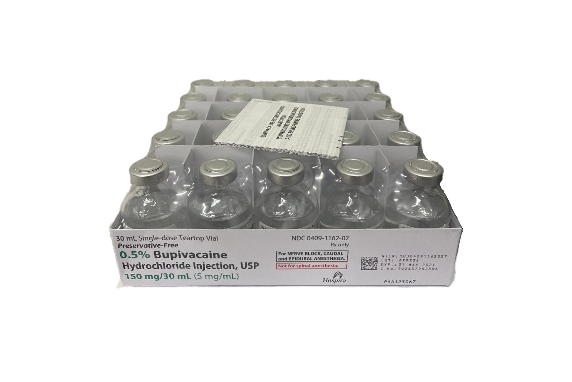 BUPIVACAINE SF 0.25% 25X30ML