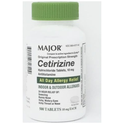CETIRIZINE 10 MG TAB 500