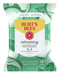 Burts Bees Towelettes Refresh 2-In-1 Cucumber/Mint30Ct (3in)