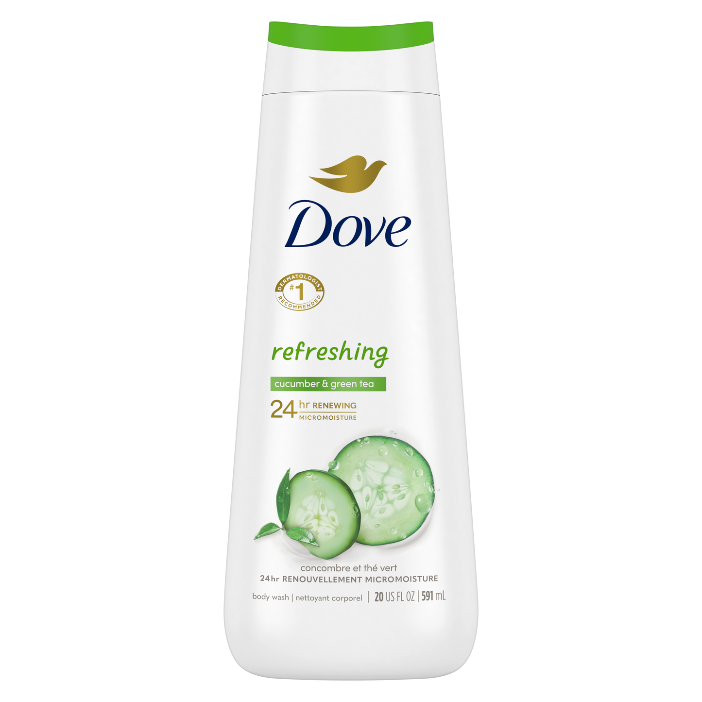 Dove Body Wash 12oz Refreshing Cucumber & Green Tea