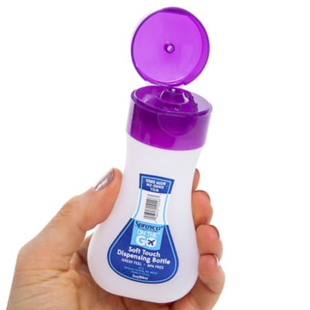 Sprayco Travel Bottle 3oz Soft Touch Dispensing (12in)