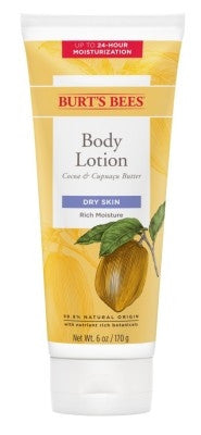 Burts Bees Body Lotion Cocoa & Cupuacu Butter 12oz Dry Skin