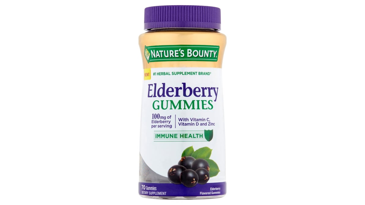 ELDERBERRY 100MG GMY 40CT NAT BOUNTY