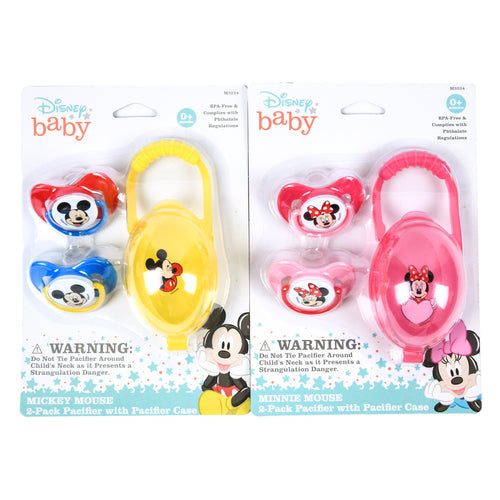 Disney Baby Pacifier Mickey & Minnie 0+M(12in)