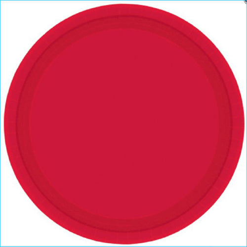 SENSATIONS Premium Paper Lunch Plates - Classic Red, 20 count