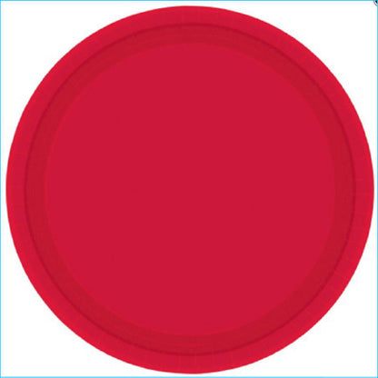 SENSATIONS Premium Paper Lunch Plates - Classic Red, 20 count