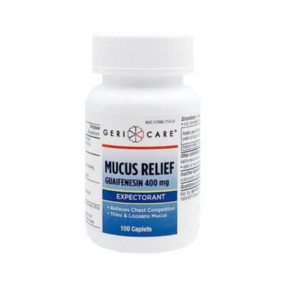 MUCUS RELIEF 400MG TABLETS 100CT GERI